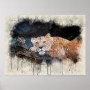 Recherche de peinture de lion posters Abstrait