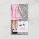 Recherche de la poupe cartes visite Girly