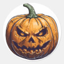 Recherche de visage citrouille halloween autocollants Lanterne