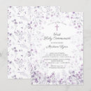 Recherche de sainte 11x16 petite communion invitations Fille