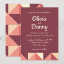Recherche de triangle rose invitations Moderne