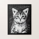 Recherche de chaton noir puzzles Adorable