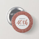 Recherche de rose or badges Parties scintillant