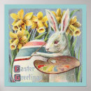 Suche nach vintager osterhase poster Kaninchen