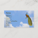 Suche nach blauer pfau visitenkarten Vintag