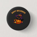 Suche nach schwarze katze halloweens buttons Gruselig