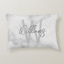Recherche de marbre blanc coussins Monogramme