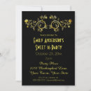Recherche de black rose gold anniversaire invitations Fête