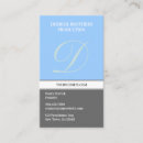 Recherche de lettre initiale cartes visite Simple