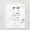 Recherche de beach save the dates Aquarelle