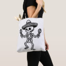 Recherche de squelette mexicain sacs Noir et blanc