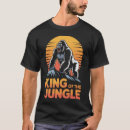 Recherche de roi de la jungle tshirts Gorille