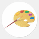 Recherche de palette peintre autocollants Artiste