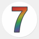 Recherche de numéro 7 autocollants Anniversaire