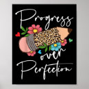 Suche nach perfektion poster Fortschritt vor perfektion