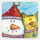 Recherche de noël chat autocollants Capricieux