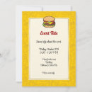 Recherche de cheeseburger invitations Hamburger