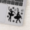 Suche nach blumen silhouette aufkleber Ballerina