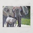 Suche nach elefant für kinder postkarten Grün