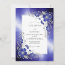 Recherche de bleu saphir invitations Floral