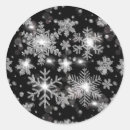 Recherche de flocon neige noir autocollants Moderne