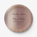 Recherche de rose gold paper assiettes Paillettes