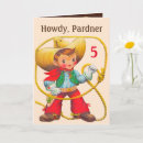 Recherche de cowboy anniversaire cartes Nom