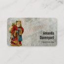 Recherche de père noël cartes visite Vintage