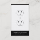 Recherche de débouché électrique cartes visite Affaires