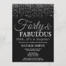 Recherche de quarantième surprise invitations Quarante et fabuleux