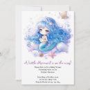 Recherche de mermaid baby shower fille invitations Rose