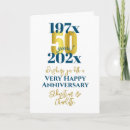 Recherche de 50 ans mariage anniversaire cartes Typographie
