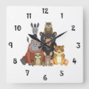 Recherche de murale animale horloges Animal mignon