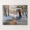 Recherche de neige puzzles Forêt enneigée