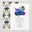 Recherche de paon bleu invitations Vintage
