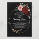 Recherche de rouge de noir et or invitations Floral