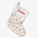 Recherche de alphabet chaussette de noël Lettre