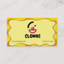 Recherche de cirques cartes visite Clown