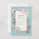 Recherche de rsvp bleu turquoise invitations Élégant