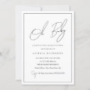 Recherche de noir et blanc baby shower invitations Oh bébé
