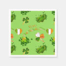 Recherche de drapeau irlandais serviettes Shamrock