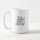 Recherche de zone de confort tasses Typographie