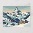 Suche nach zermatt postkarten Retro
