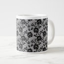 Recherche de dentelle noire tasses Arrière plan