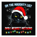 Suche nach weihnachtskatzen poster Schwarze katze