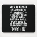 Recherche de match tapis souris Raquette