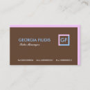 Suche nach rosa braun visitenkarten Monogramm