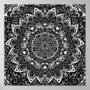 Recherche de yoga noir et blanc posters Moniteur de yoga