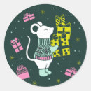 Recherche de souris de noël autocollants Mignon