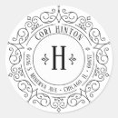 Recherche de trame en autocollants Monogramme